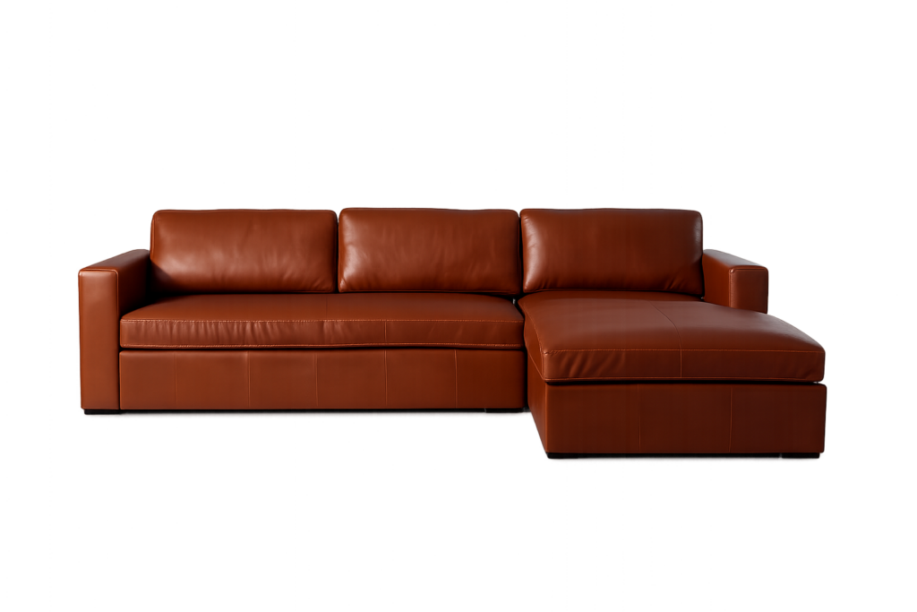 Hudson Leather Sectional Sofa