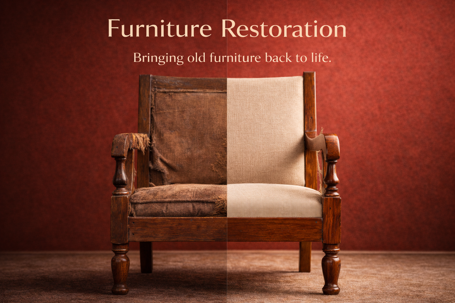 Furniture restoration in progress